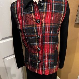 Jacket/Top Red Plaid